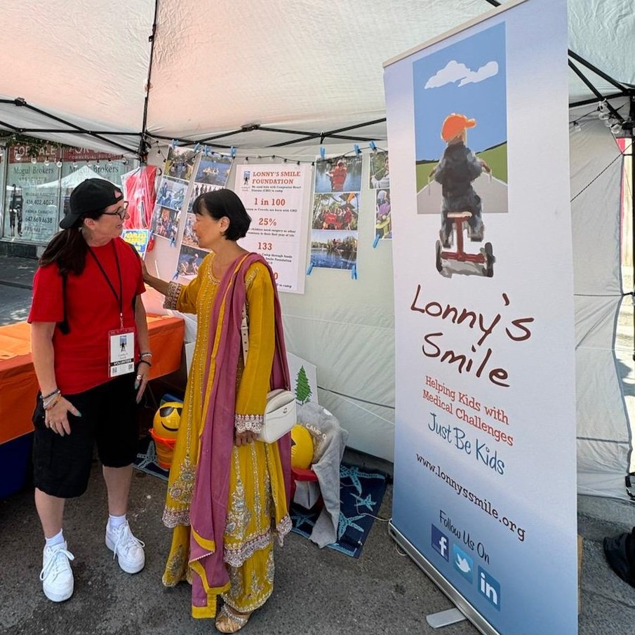 Spreading the mission of Lonny's Smile with <a href="/oliviachow/">Olivia Chow</a> ❤️