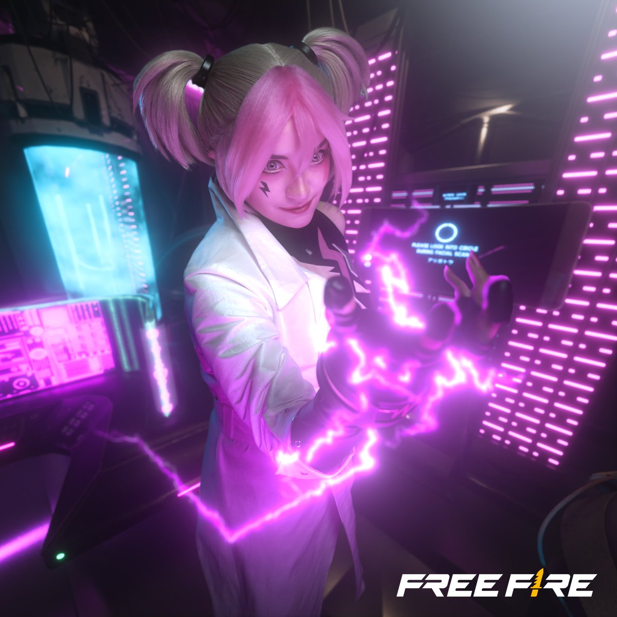 freefirelatino's tweet photo. ⚡ ¿Listo para el Electroshock? ⚡
La nueva doctora tiene planes para su próximo experimento. 😈
Kassie ya está en Free Fire, ¡SONRÍE!... Esto va a doler mucho. 🤡
#FreeFire7 #PortalFF
🧵 @THeavengreen https://t.co/s6or99dIf4