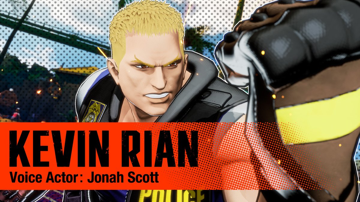 [FATAL FURY: CotW]
Kevin Rian, SWAT officer and South Town sentry, lays down the law! Trailer now up!

Voice Actors:
Jonah Scott (EN)
Akihiro Sakata (JA)

KEVIN RIAN: Character Trailer
youtu.be/Ekd2XTPAx48

#FatalFury #CotW <a href="/ImMrTransistor/">Jonah Scott</a>