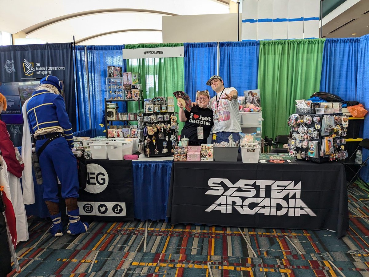 NewEdgeGamers's tweet photo. Come see us Come see us Connecticon with @systemarcadia #animeconvention #CONNECTICON #bluelock #genshinimpact #hokaistarrail #chainsawman #fullmetalalchemist #evangelion #neongenesisevangelion #kirby #videogames #nintendo64 #superfamicom #segasaturn #frieren #persona #bleach https://t.co/NPabEhDwin