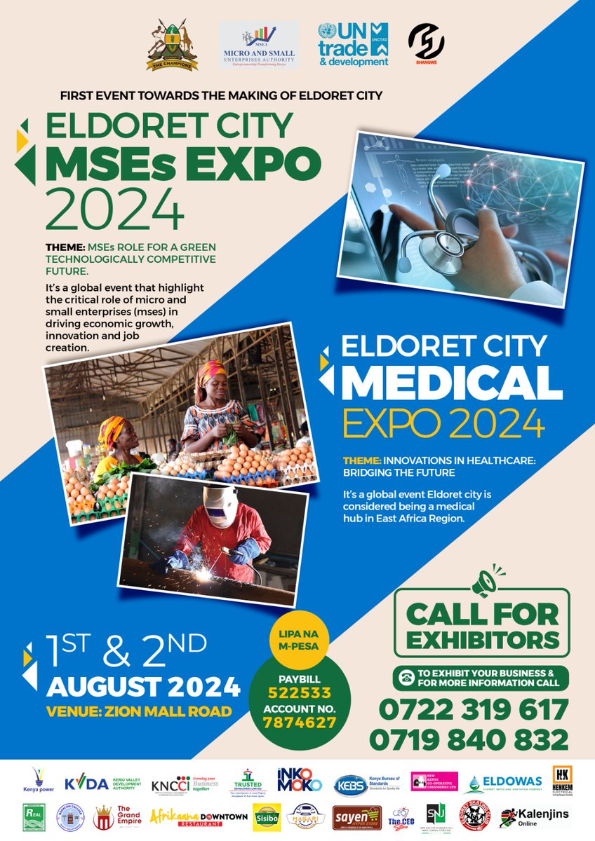 The 5th City of Kenya -Eldoret City,City of Champions:City of Trade and Investment,City of Universal health care.Eldoret is very strategic : Welcome for this event