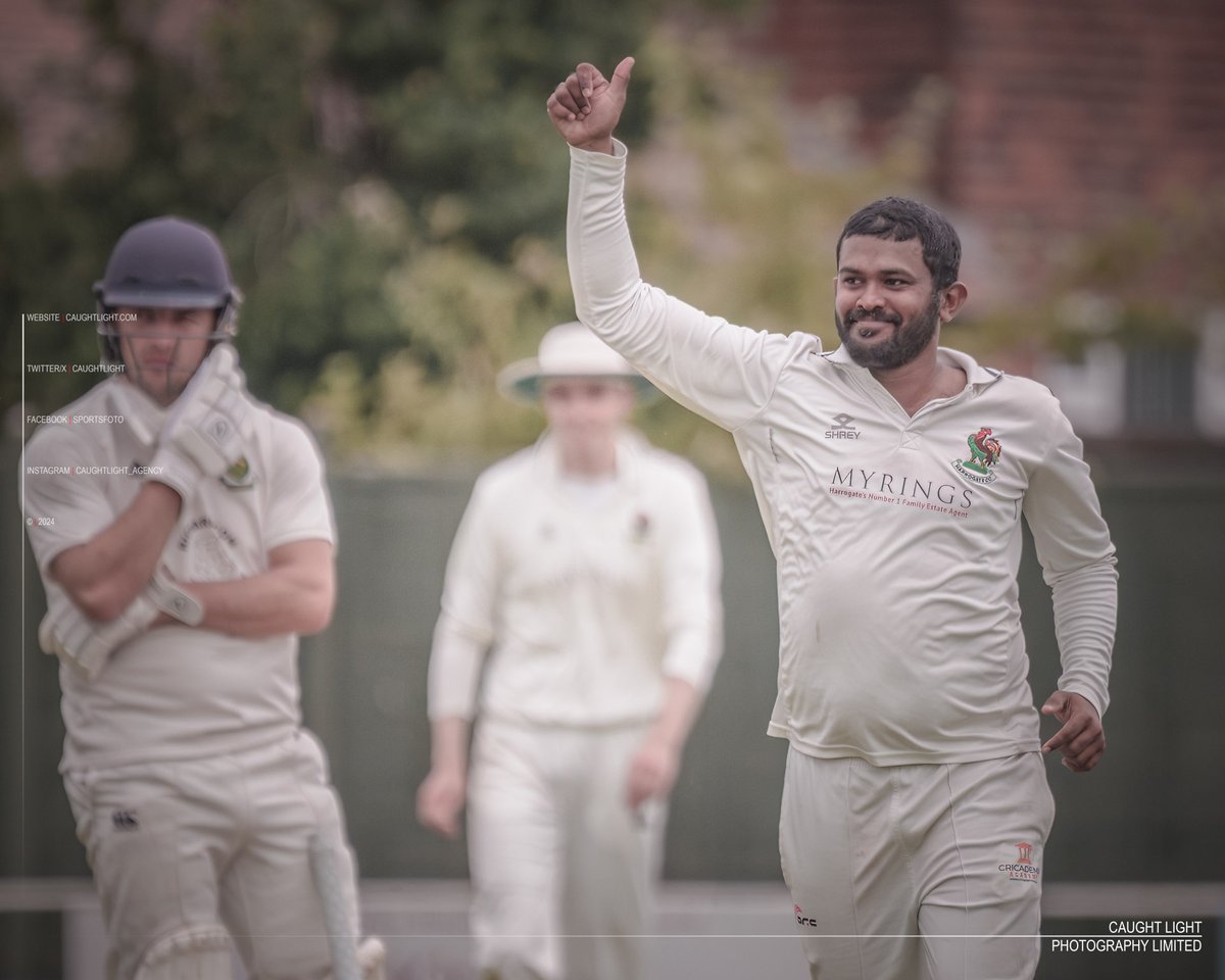 caughtlight's tweet photo. Devastating display of bowling by @HarrogateCC's  Ishan Abeysekara (8 wickets for 41 runs) sees the home team beat @stamfordbridgec at St. George's Road today in the @HuntersYLN Premier League.

Words and photos to follow.

@cricketyorks @thestrayferret @your_harrogate #Harrogate https://t.co/TRYCYBfkgS