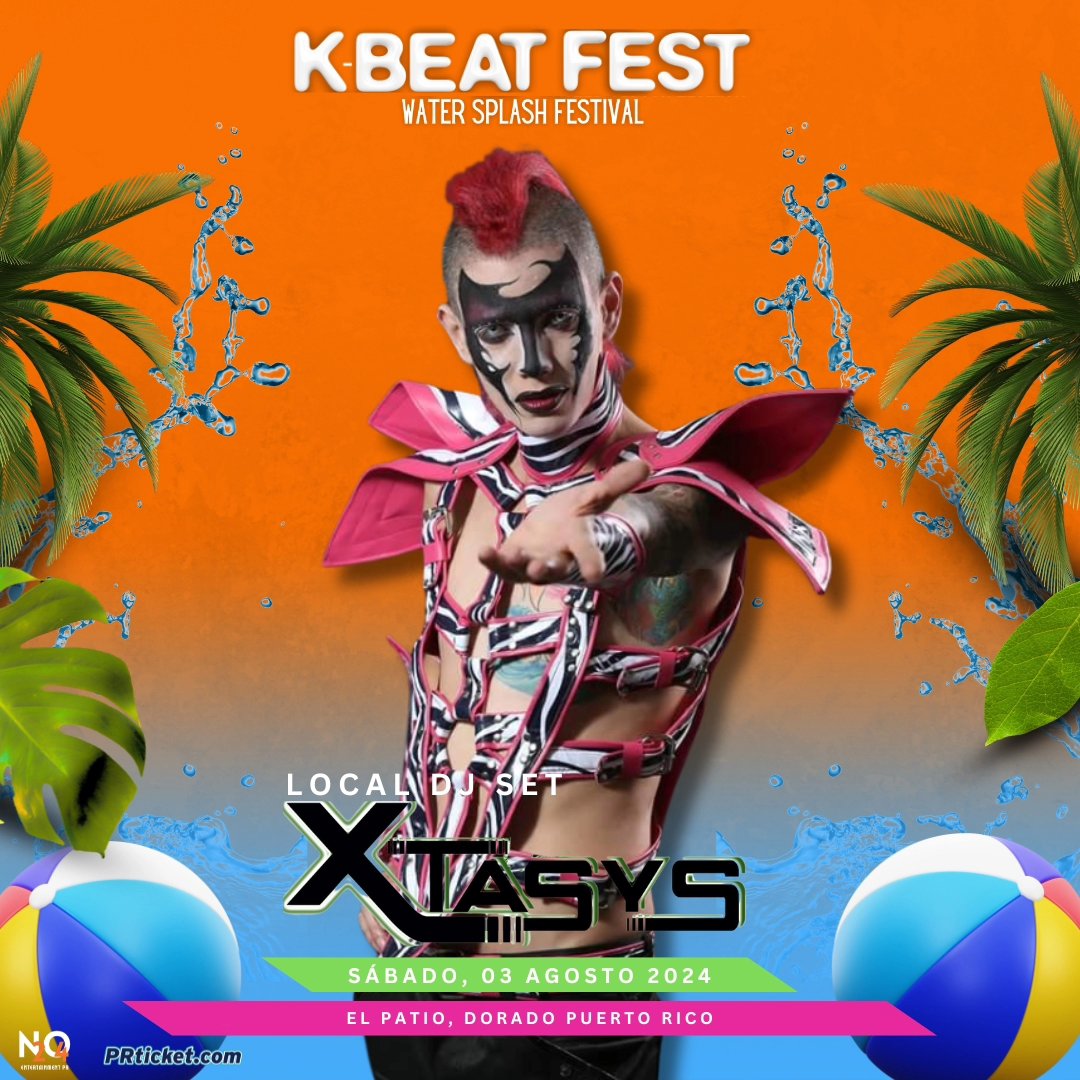 N2O4ENT's tweet photo. En el K-Beat Fest apoyamos el talento Boricua 🇵🇷
Se une a este evento Jassel con un toque Y2K ✨️
También, tendremos a Xtasys como parte de nuestro lineup de DJ's 🎧
¡Cosigue tu boleto ya por @prticket !
#KBeatFest #n2o4ent #puertorico #y2k #djset #musicfestival #waterfestival https://t.co/xIIlATjhDU