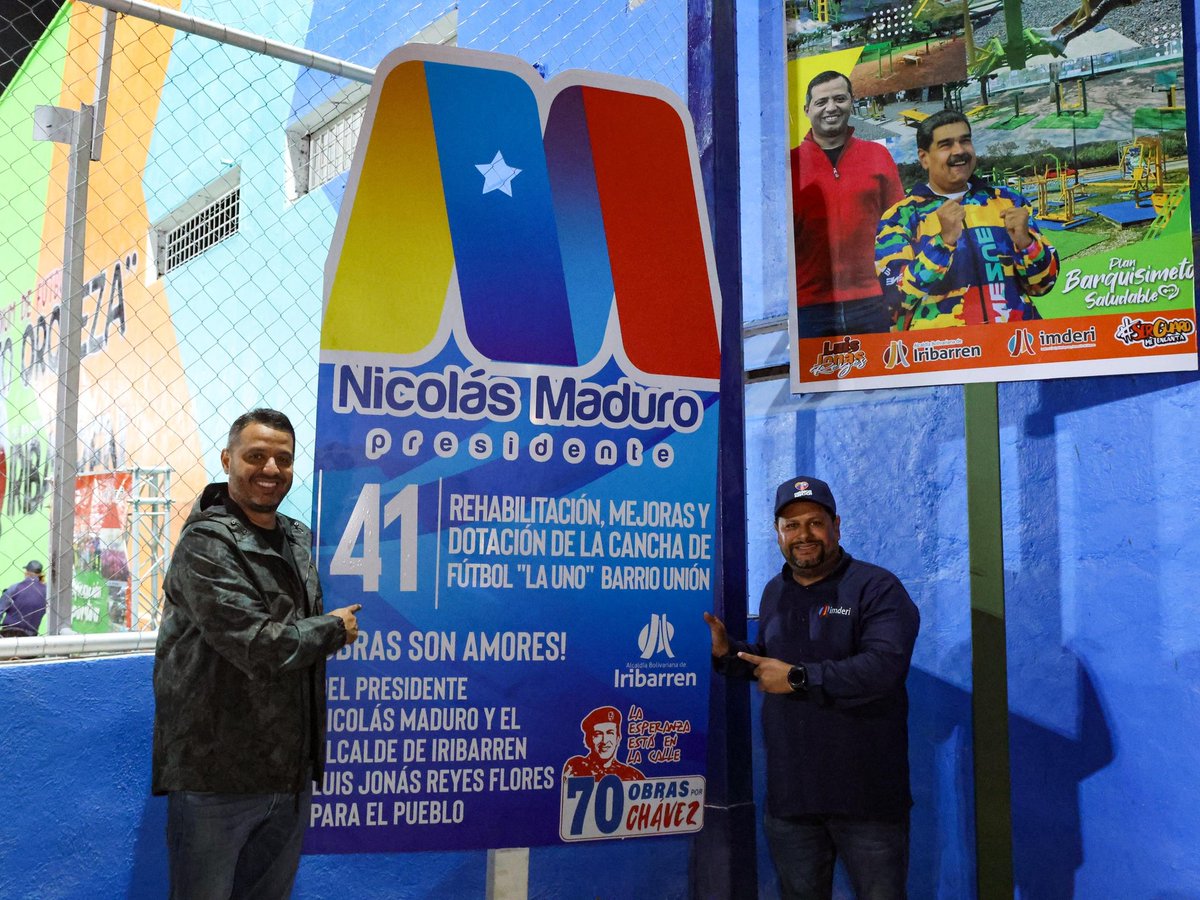 5.500 atletas de diversas organizaciones deportivas de la parroquia Unión y vecinos en general, disfrutarán desde este fin de semana la obra 41° del Plan 70 por amor a Chávez, un renovado espacio conocido anteriormente como la canchita de la uno.