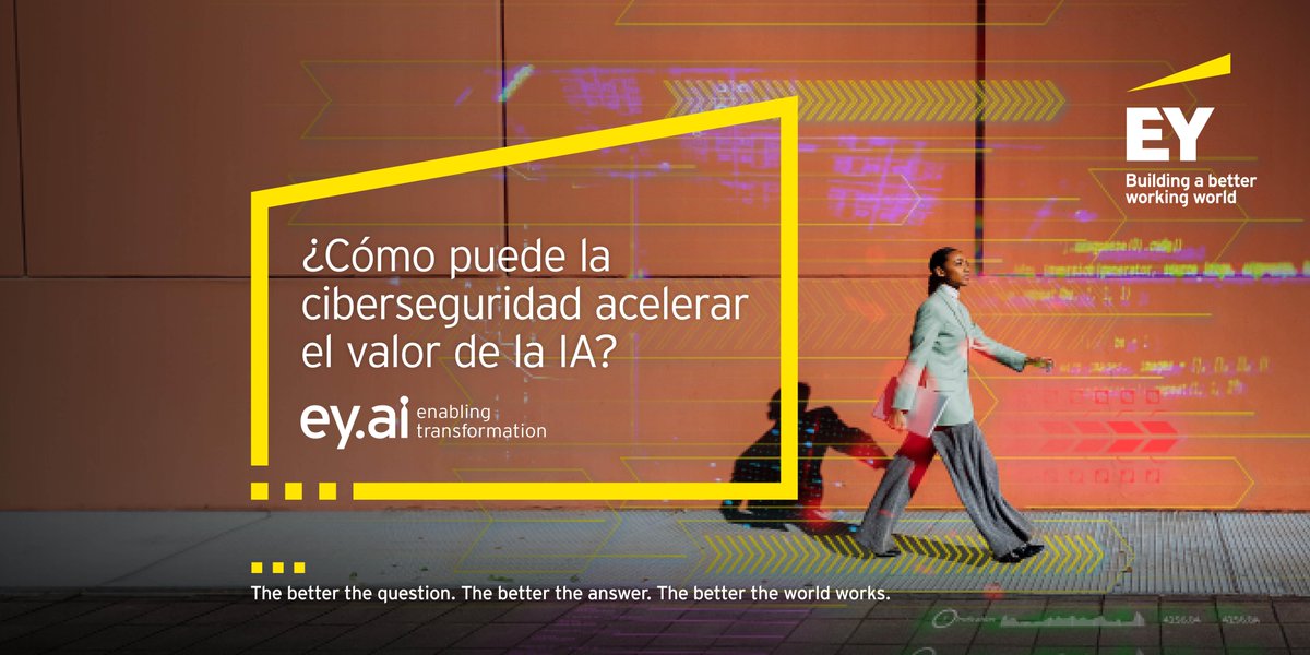 La IA está transformando los negocios y la ciberseguridad es clave para maximizar su potencial.

Descubre cómo puedes pasar de una estrategia defensiva a un acelerador de valor en las iniciativas de inteligencia artificial aquí: go.ey.com/4bP43qR

#BetterWorkingWorld