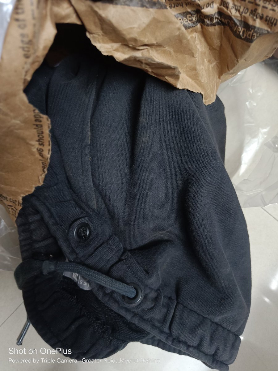 vidhinigam's tweet photo. I ordered for a size replacement from Myntra of a Cantabil shirt and they sent me someone's used lower in a very dirty condition.Please take this back and give my money back @myntra @MyntraSupport https://t.co/BUbxofKdve