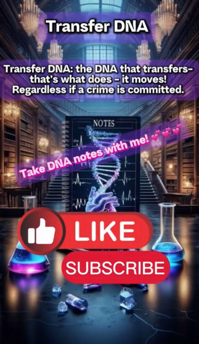 GlitchDNALab's tweet photo. Transfer DNA https://t.co/J6SThKGRyT via @YouTube
#DNA #TransferDNA #SecondaryTransferDNA #ForensicScience #Forensics #AudreyDNA #Crime #TrueCrime https://t.co/TM6cMpNAem