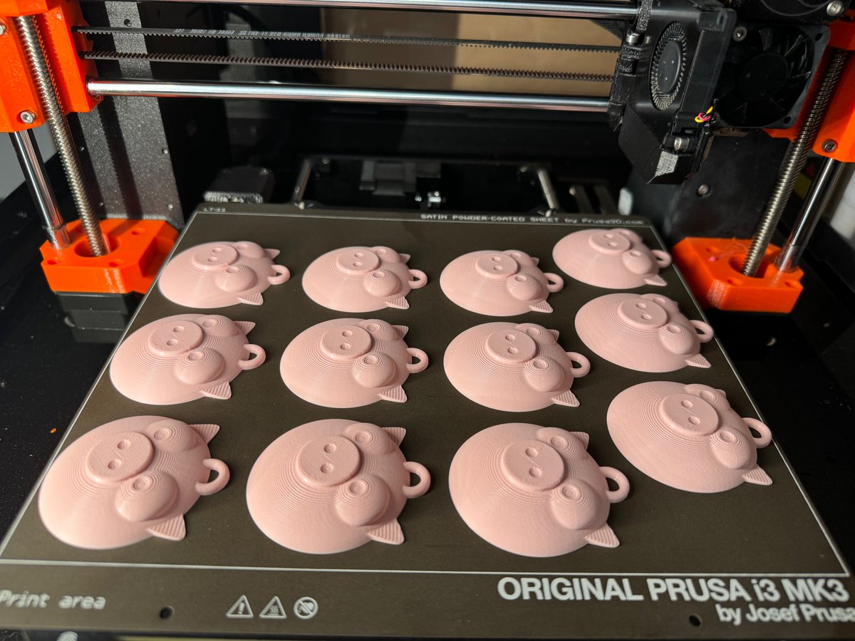 LightningPiggy's tweet photo. Printer goes Brrrrrrr!

#LightingPiggy charms are flying off our printer for the upcoming @TheBitcoinConf Satoshi Summer Camp kids’ goodie bags.
A big thank you to @RobotechyShop for open sourcing their amazing creations.
See you there next week!
#bitcoin2024, #thebitcoinconf⚡️🐽 https://t.co/vsuXaTZF2y