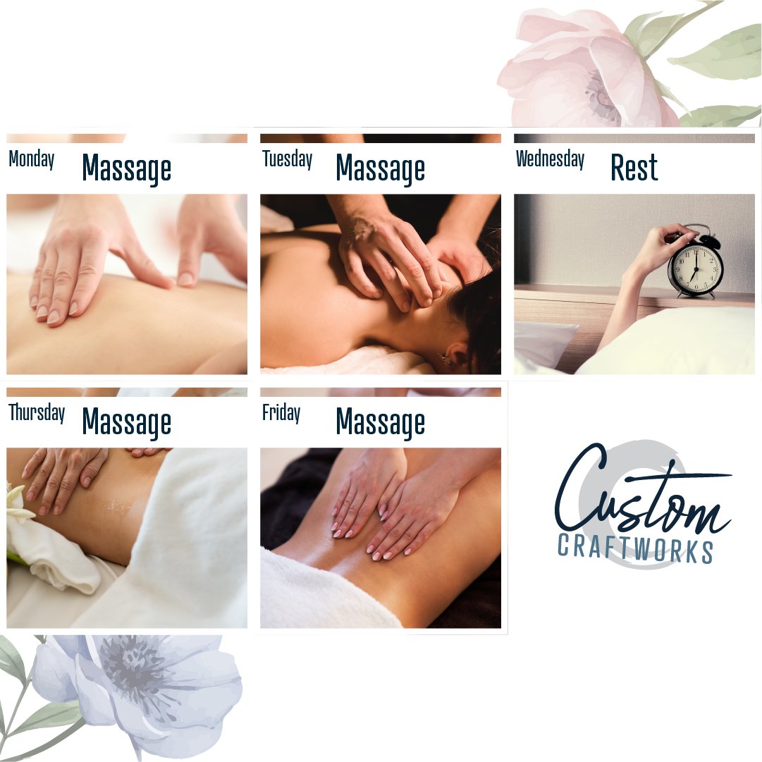 CustomCraftwork's tweet image. 🎉 Fun Fact: Regular massages can boost your immune system! 🌟 Share this with your clients and remind them to book their next session for health and relaxation. #therapyFunFact #BoostYourHealth #MassageBenefits