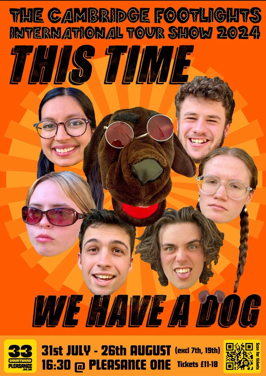 KitschTheatre's tweet photo. @i_p_productions We’re unfortunately not there again this year, but our co-artistic director will be there with @Cam_Footlights helping direct (and playing the dog) in a brand-new sketch show! 🐶🐶
📍Pleasance One
⏰ 16:30
📆 31 Jul - 26 Aug (not 7,19)

https://t.co/Y2K0ZopyNd https://t.co/OBXWeL8rnw