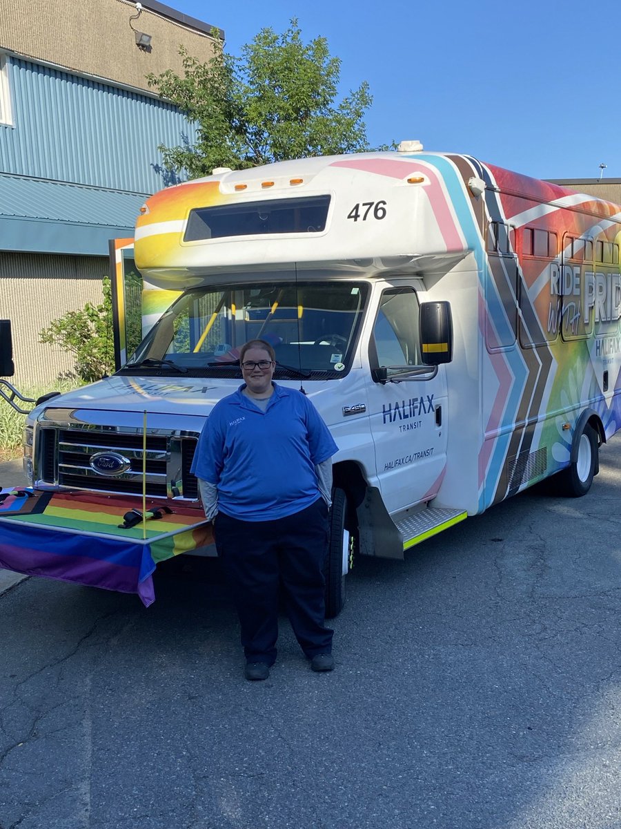 Happy Pride everyone! Today’s pride bus was happily driven by an ATU Local 508 member.  <a href="/ATU_508/">ATU Local 508</a> <a href="/ATUComm/">ATU, Transit Union</a> <a href="/atu_canada/">ATU Canada</a> <a href="/hfxtransit/">Halifax Transit</a>