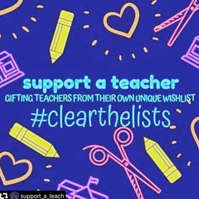 When we buy an Amazon list item, it's ez to feel we're helping 1 teacher. But that teacher has dozens of kids &amp; if the item is reusable, it benefits 100's of kids. so the $ spent seems all the more worth it. Teachers, drop your lists below.  Let's see some action!   #teachers 🙏