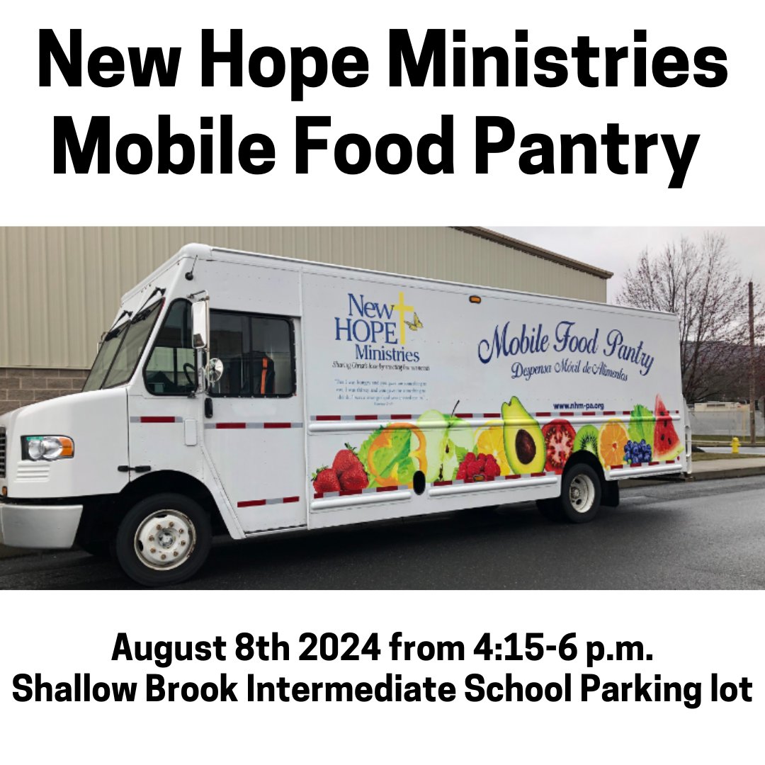 Mobile Food Pantry coming to NESD!  See the full details below-

English- docs.google.com/document/d/1S6…
Spanish- docs.google.com/document/d/1Bs…