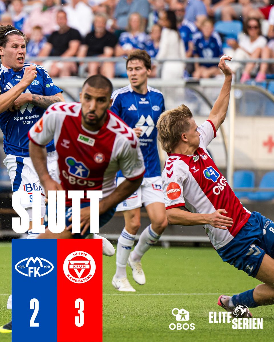 KFUMOslo's tweet photo. Vi vinner 3-2 borte mot Molde!!! https://t.co/ojRLCE5FXk