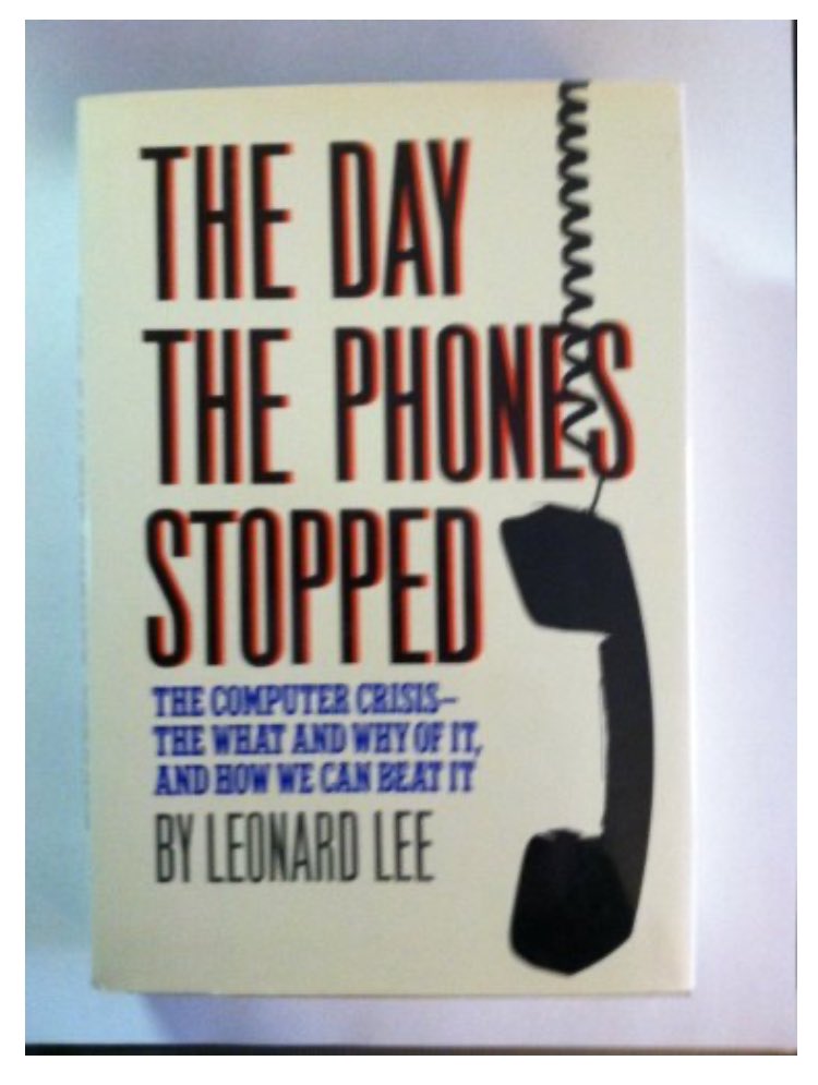 moriskod's tweet image. Written in the 80’s.  Apparently we haven’t learned much since then.  #crowdstrike #computercrash