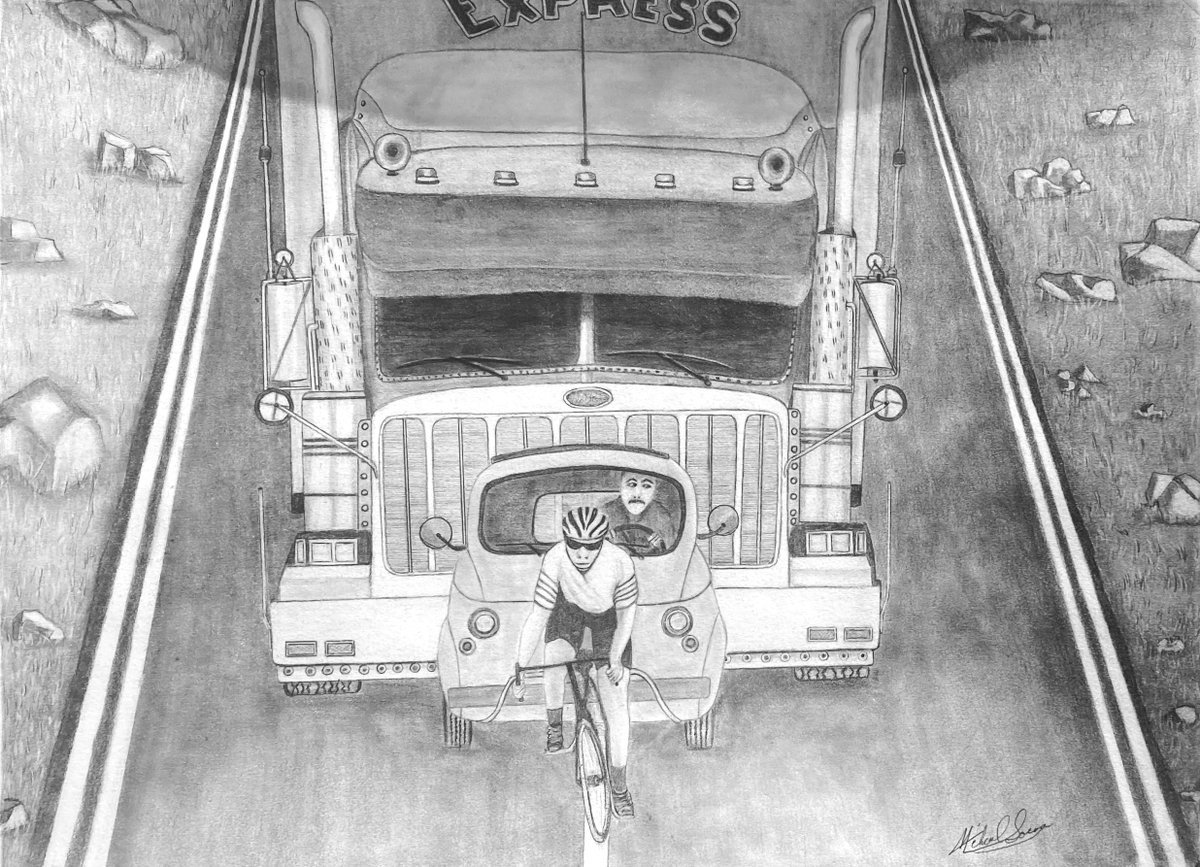 On-Line
18”X24”

I was trying to come up with a name for this drawing, (ended up with “On-Line”) But I kept thinking maybe it’s a question instead? Which One Are You???
Enjoy