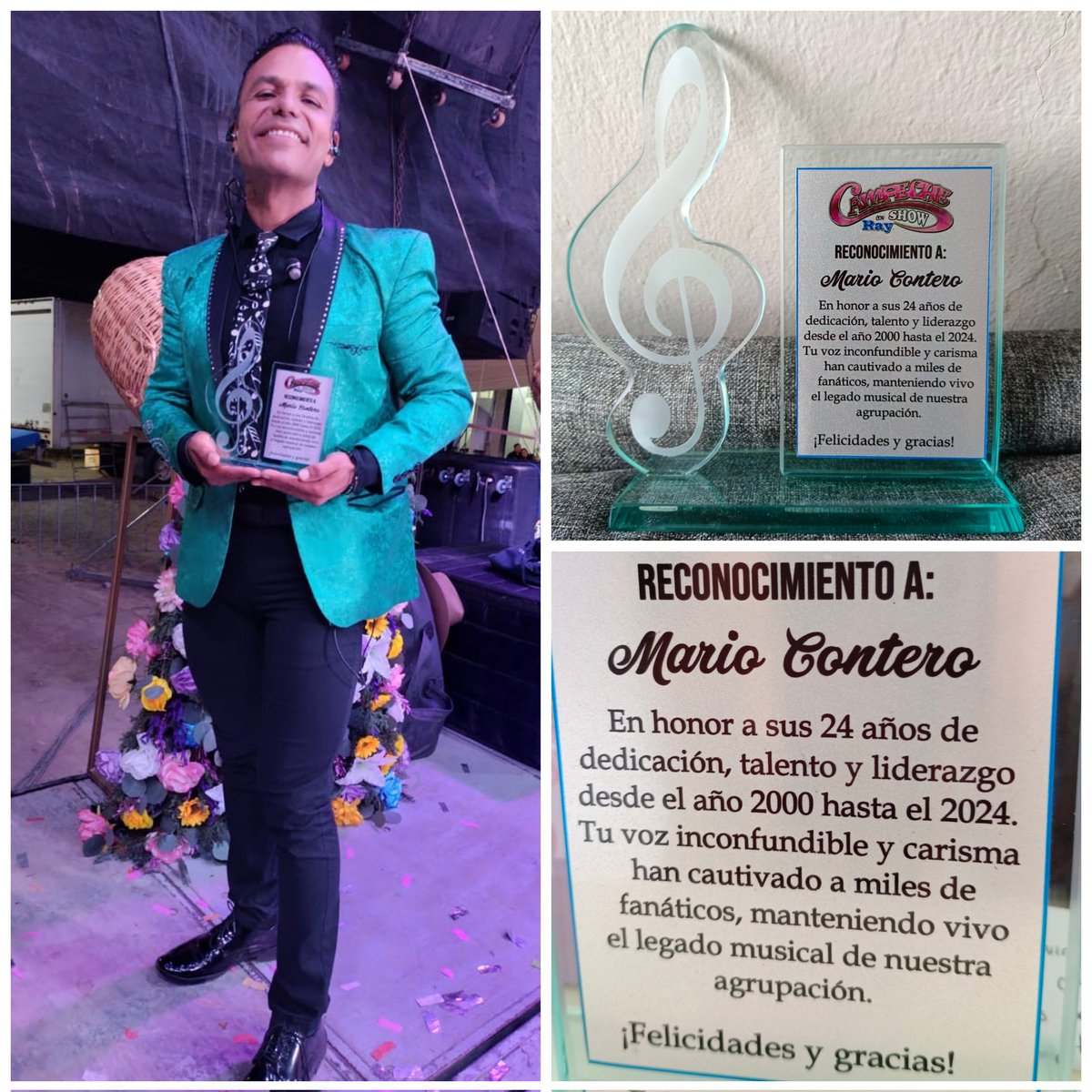 Mil gracias a mi querido amigo: "Lic Victor" por este bonito detalle por mis 24 años con Campeche Show con Ray 
Seguimos trabajando con las mismas ganas que el día de mi debut.
Qué no?