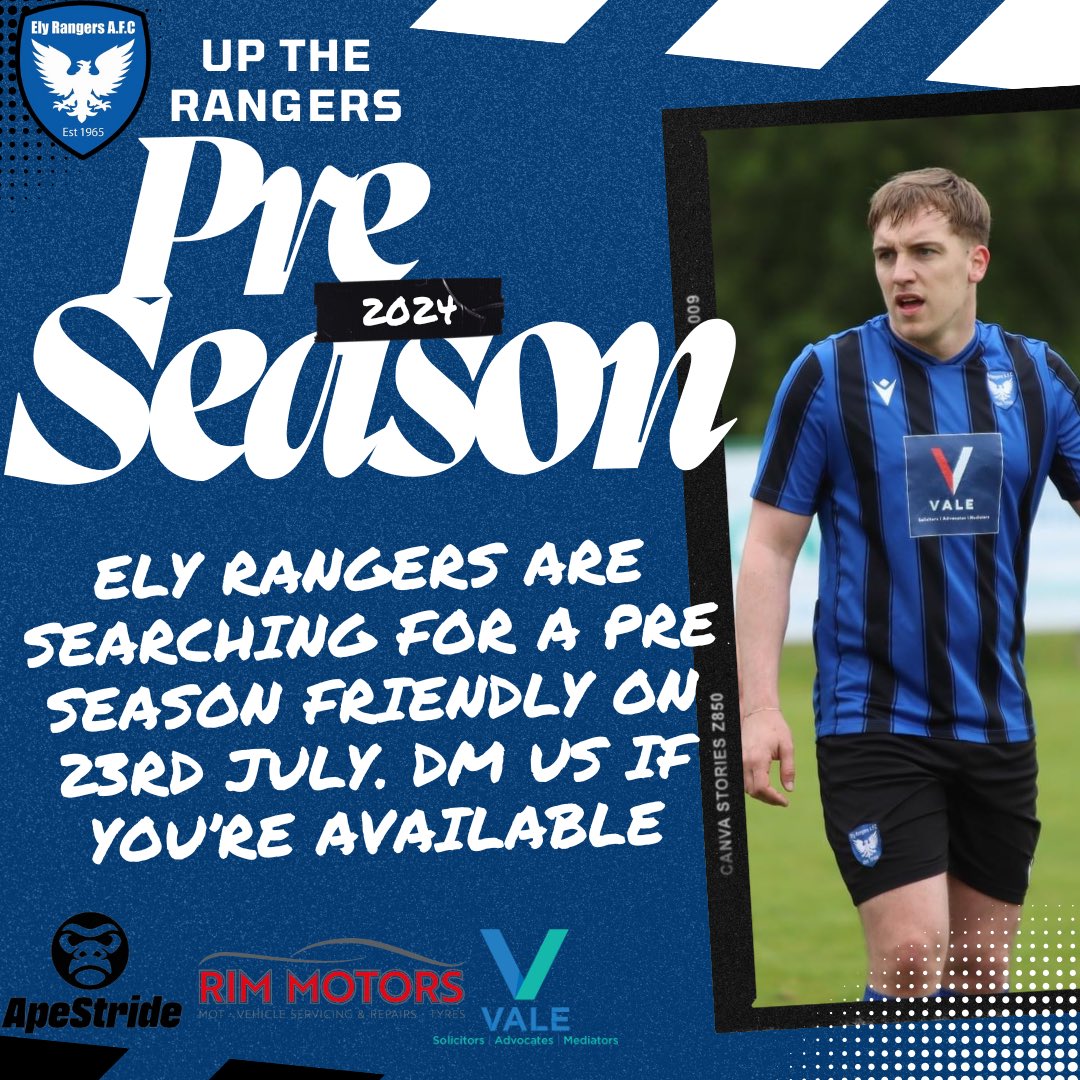 Friendly Availability 🚨

Can host on grass at Station Road 🌾
7pm KO ⌚️