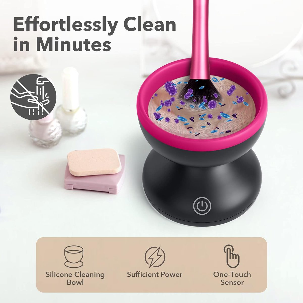 Electric Makeup Brush Cleaner Machine - Alyfini Portable Automatic USB Cosmetic Brushes Cleaner Cleanser Tool for All Size Beauty Makeup Brush Set, Liquid Foundation, Contour, Eyeshadow, Blush Brushhttps
amzn.to/3WgmHCa