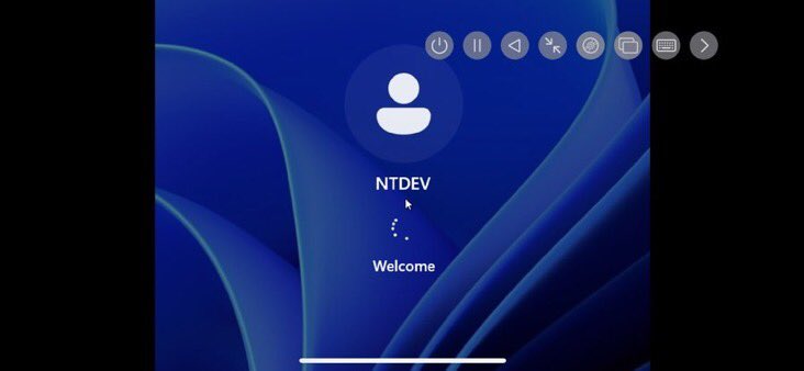 NTDEV_'s tweet photo. Behold, probably the very first instance of Windows 11 (in form of tiny11 core) on UTM SE. 
It is TERRIBLY slow, booting in about 20 minutes, but nonetheless, it's still Windows 11 on an iPhone 15 Pro! https://t.co/Iyr5Txy8uh