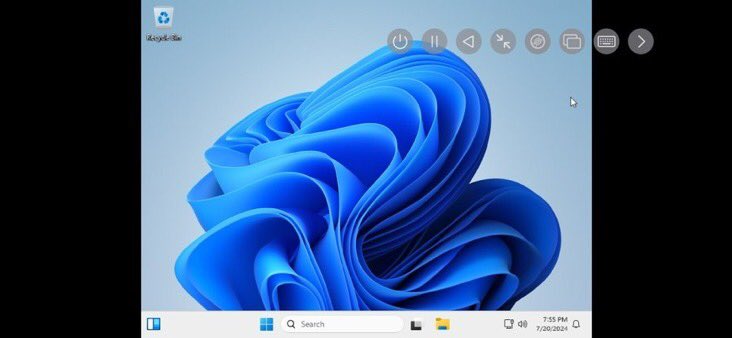 NTDEV_'s tweet photo. Behold, probably the very first instance of Windows 11 (in form of tiny11 core) on UTM SE. 
It is TERRIBLY slow, booting in about 20 minutes, but nonetheless, it's still Windows 11 on an iPhone 15 Pro! https://t.co/Iyr5Txy8uh