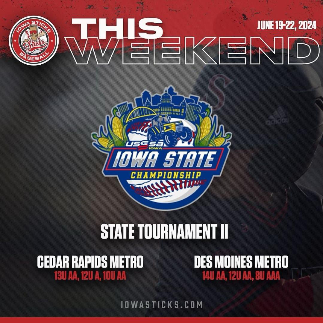 IowaSticks's tweet photo. Good luck to our squads competing this weekend.
Let’s go Sticks, finish strong!
#sticksfam #sticksbaseball #iowasticksbaseball https://t.co/rQ7S4rseVR
