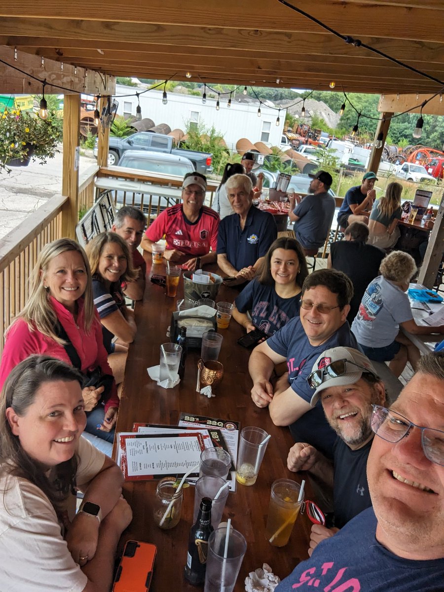 Trip to KC with some friends to see <a href="/stlCITYsc/">St Louis CITY SC</a> play <a href="/SportingKC/">Sporting Kansas City</a> tonight. Enjoying some BBQ for lunch. #BBsLawnsideBBQ #AllForCITY