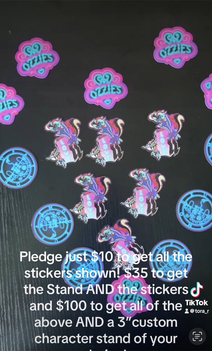 RooReady's tweet photo. 67% and 8 days to go! I only need 4 backers at tier 2 to get to 100%! (You get the spinning acrylic stand, and the exclusive stickers!) 

Please Share! 

https://t.co/IpME5RlkmT

#Kickstarter #HelluvaBoss #acrylicstand #crowdfunding #HelluvaBossFanart #Fizzarolli #Asmodeus https://t.co/9cB60xVTIU