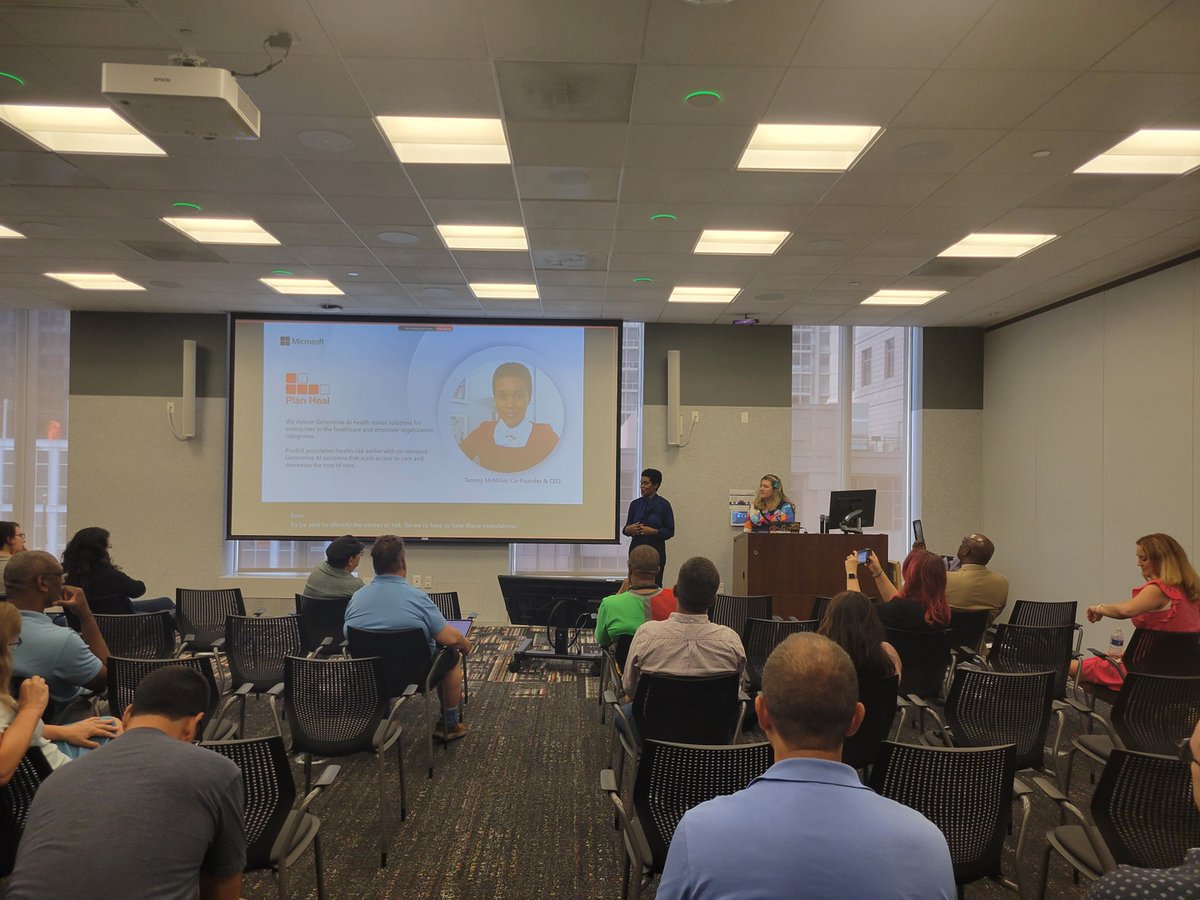 Wrapping up the day at #M365Chicago with the fabulous <a href="/heddamaven/">Heather Cook she/her #WootWoot</a> and Tammy McMiller with "Delivering Business Value, Trust and User Satisfaction in the Era of AI". #M365CommunityDays #CommunityRocks #CommunityLuv #Microsoft #M365 #FutureofWork #MicrosoftTeams #MVPBuzz