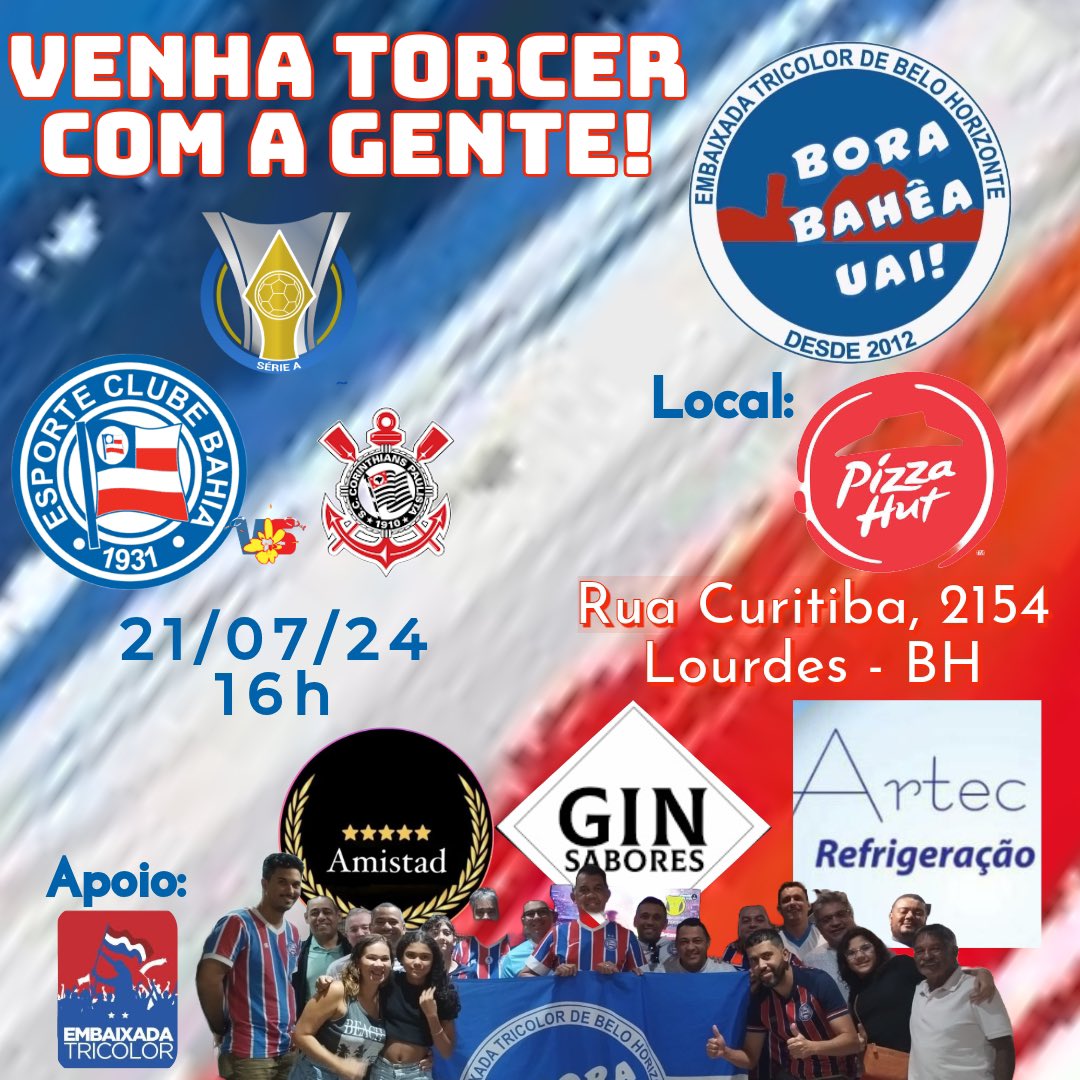 Semana inteira de preparo, time descansado…
É triunfo em casa: SIM ou CLARO?
Venha torcer com a gente na <a href="/pizzahut/">Pizza Hut</a>.lourdes!
#brasileirao #bbmp #borabaheauai #paixãoquevibra