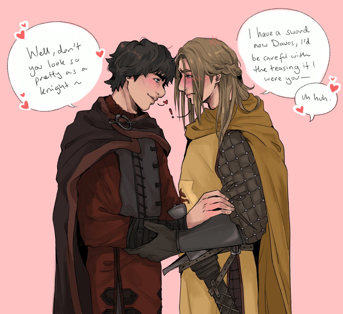 oh, to have a beautiful knight bf/rival 

#davosblackwood #aeronbracken #davron #HOTD #HouseOfTheDragon #brackwood