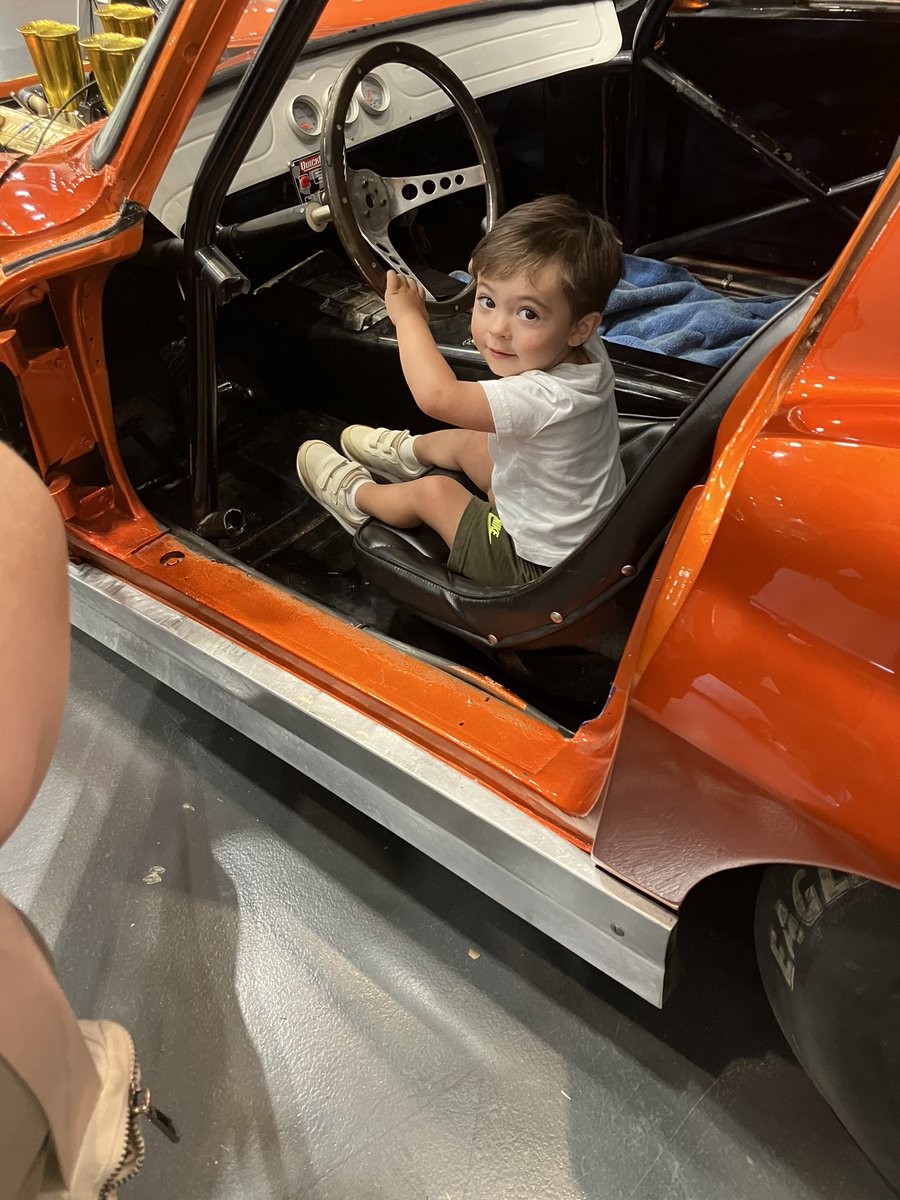 Oh yeah. Grandson is ready ready. No EV’s today, pop-pop 💪🏻 Ka-chow 💥