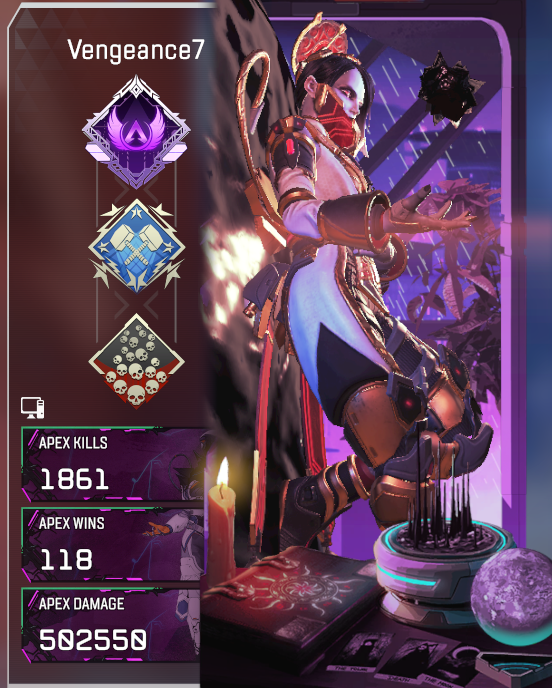 VengeanceSven's tweet photo. Catalyst 20 Kill Badge Complete    
Let's Go!     
#ApexLegends #Vengeance7 https://t.co/jsagBHldEj