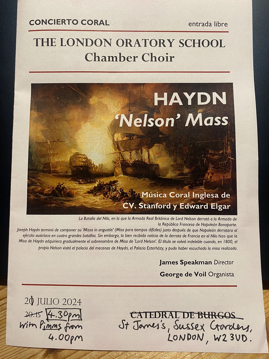 London Oratory School Music tweet media