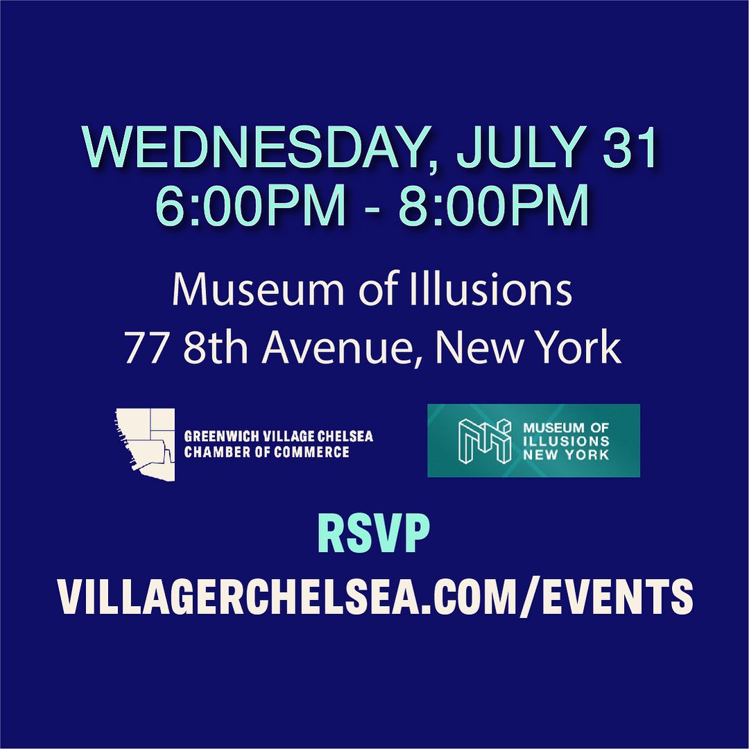 ✨ Night at the Museum Mixer - Mid-Summer Networking at the Museum of Illusions NYC! 🗽🎨 Join the GVCCC for an exclusive evening at the Museum of Illusions NYC! Experience a private off-hour guided tour of mind-bending interactive exhibits. Enjoy complimentary wine 🍷 and small