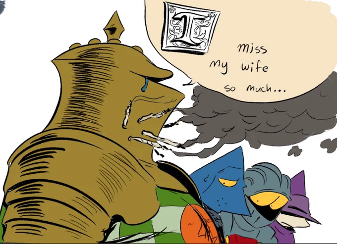 Horrible NED the Knight sketches from a recent plane ride 