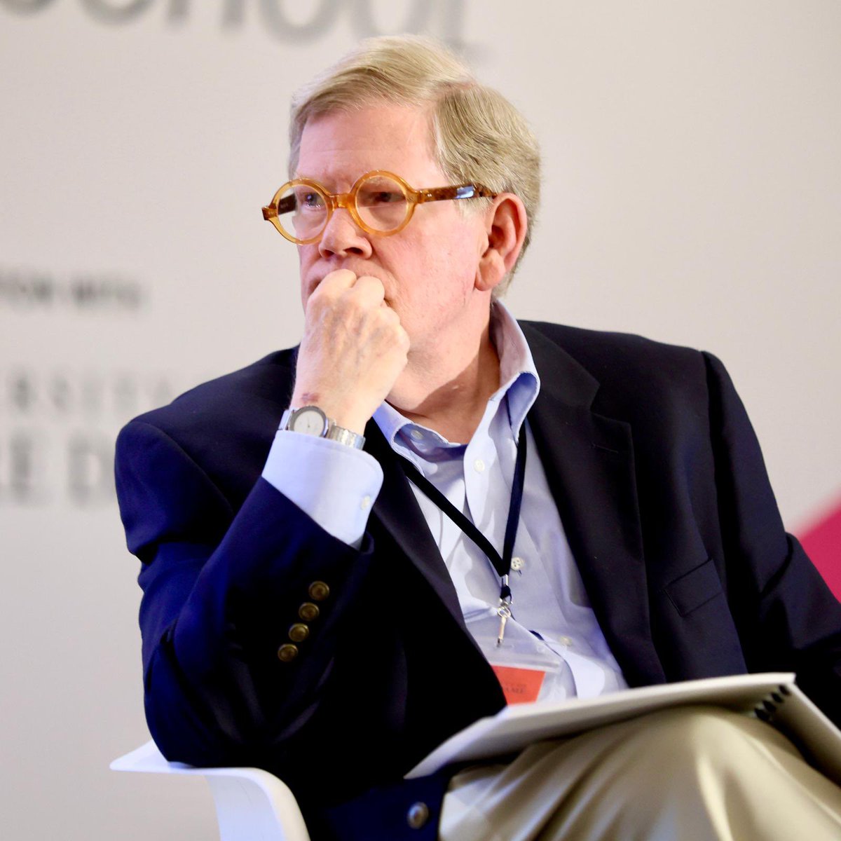 “I am something of a historian and so the future is not my period… I don’t know what will happen… it is also something I with my faith in America would hope we would see a better future down the road” says <a href="/NotreDame/">University of Notre Dame</a>’s Bob Schmuhl candidly to close #MacGill24 
#onthebrink