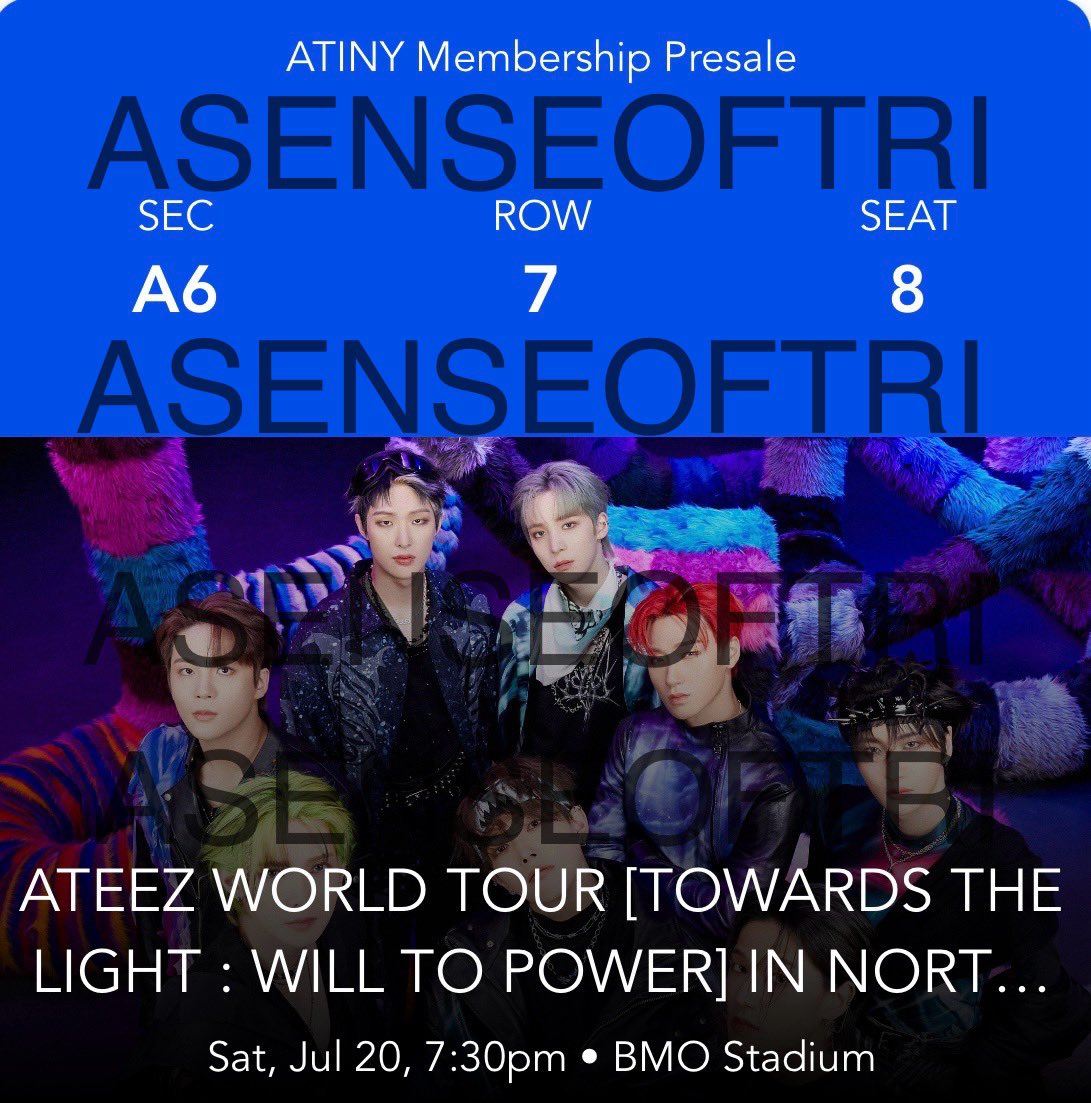 asenseoftri's tweet photo. WTS Ateez Tickets!
I'm looking to sell 2 Floor tickets (together) to ATEEZ World Tour for Sat, JUL 20 @ BMO Stadium, Los Angeles, CA.

$180 each
(Originally paid $597.30 for both). Verified tix

#Ateez #Ateezpresale #Ateezconcert
#Ateezworldtour #Ateeztickets
#Ateezshow #Ateeztix https://t.co/rvQSTTrBDk