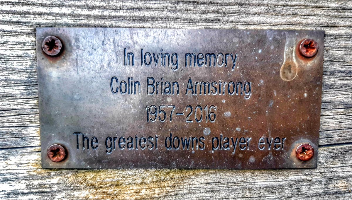 Plaque at Avonmouth FC. 'The greatest Downs player ever'. Only in BrIstol.

<a href="/downs_league/">Bristol Downs Football League</a> <a href="/AvonmouthFC/">Avonmouth FC</a>