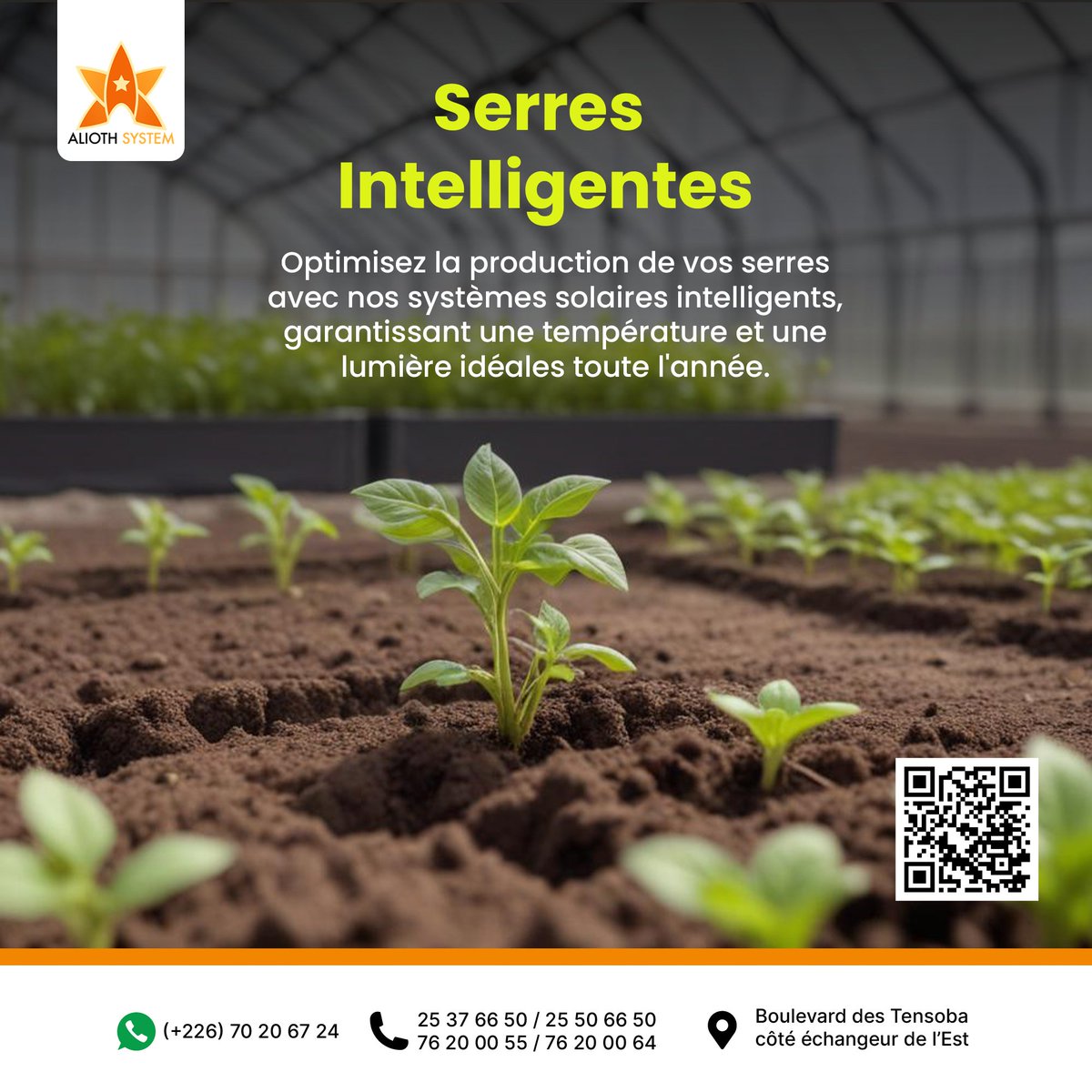 aliothsystem's tweet photo. 🌿 Serres Intelligentes 🌿
Optimisez la production de vos serres avec nos systèmes solaires intelligents (SSPS), garantissant une température et une lumière idéales toute l'année.
👉 Souscrivez ici : https://t.co/IC5KGqRAtR
#EnergieSolaire #SSPS #AliothSystem #Innovation https://t.co/NyDTQP12mC