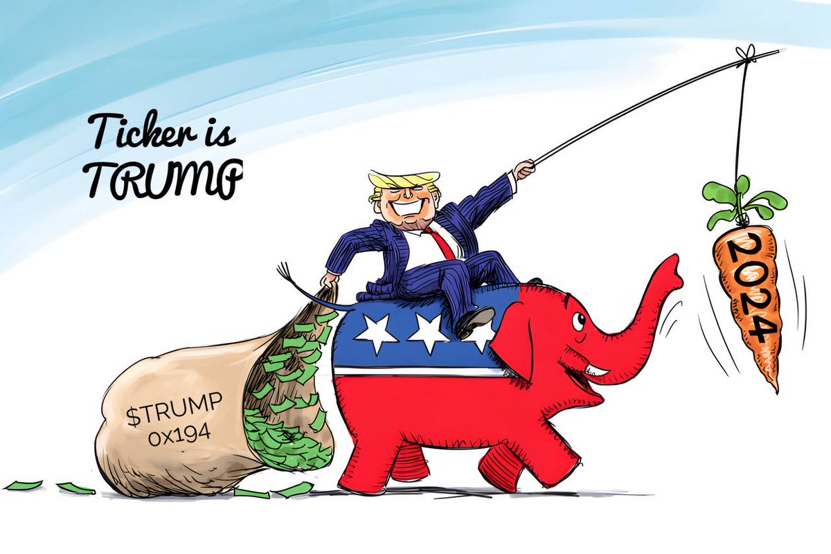 “We love winners. We love winners. Winners are winners, I’m here to win your support”. 
- Donald Trump 

The Ticker is $TRUMP 

#TRUMP #TRUMP2024 #MAGA #MAGAA
