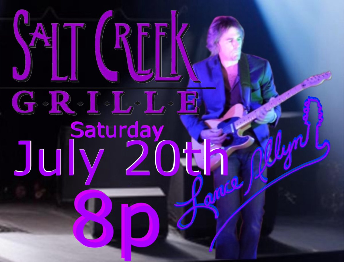 AllynLance's tweet photo. TONIGHT 🎵July 20th!! ❤️LIVE  Music 🎵🎶🎵 from 8p to 11p I’ll be performing at the awesome Salt Creek Grille in Valencia, CA . Let me Rock you, Groove you, and Soothe you!! All the favorite hits !!❤��� Salt Creek is located @ 24415 Town Center Dr. #115, Valencia, CA 91355 https://t.co/vKZioHW22B