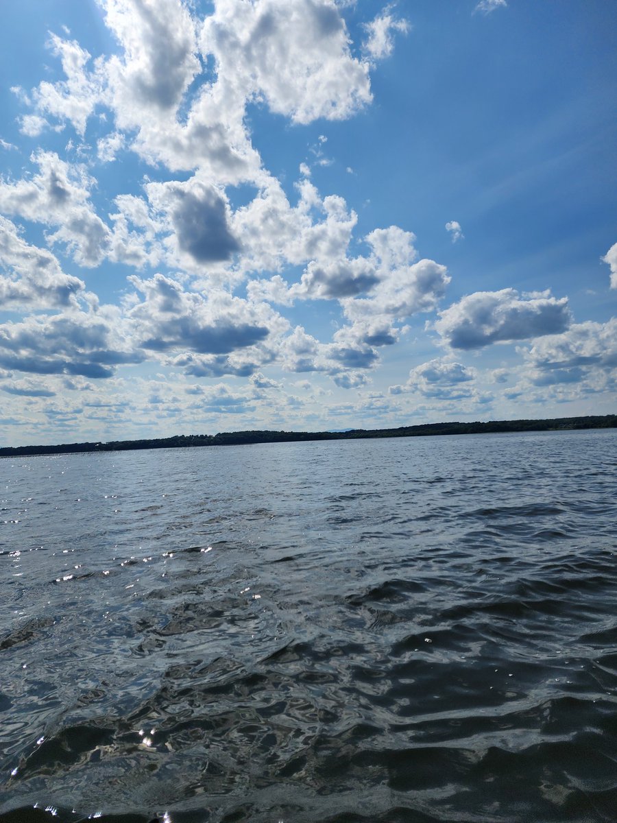 Relaxing on the lake.