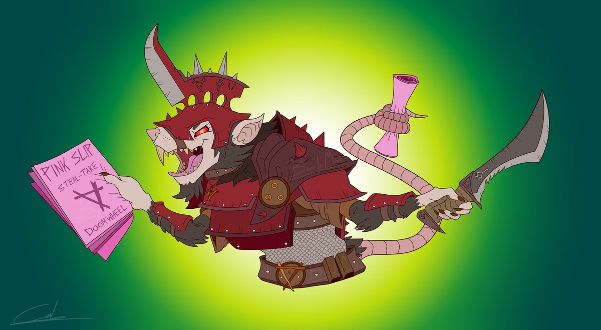 A Skaven Stormvermin that I sketched, which featured in the logo for <a href="/Hellstorm_Mikey/">Hellstorm Mikey</a> Street hammer spearhead event!

Be sure to go back and watch the full event here, cheers!
youtube.com/watch?v=O5_wqf…

#WarhammerArt #warhammer #ageofsigmar