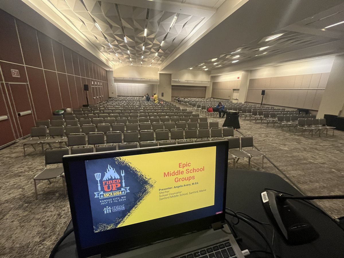 Group counseling for middle school students was my second presentation and it was so much fun hanging out with several hundred Middle School loving counselors! If you know, you know. Teens are awesome! #asca24