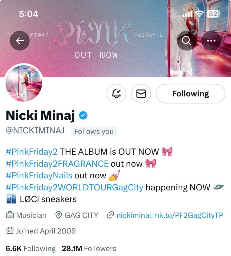 TheEducatedBae's tweet photo. Here’s a video of Nicki saying I won 🥹🩷✨💖🎉🎉🎉🎉🎉🎉🩷🩷🩷🩷To God be the Glory 🙏🏾🍯
I’ve been fortunate to have many blessings
Nicki Follows me on here
Nicki Locis gift certificate (twice)
& Now Tickets 🎫 to her #SoldOutTour
Whom God blesses may no man curse everrr🥹🍯🎫 https://t.co/VRD78tMlcl