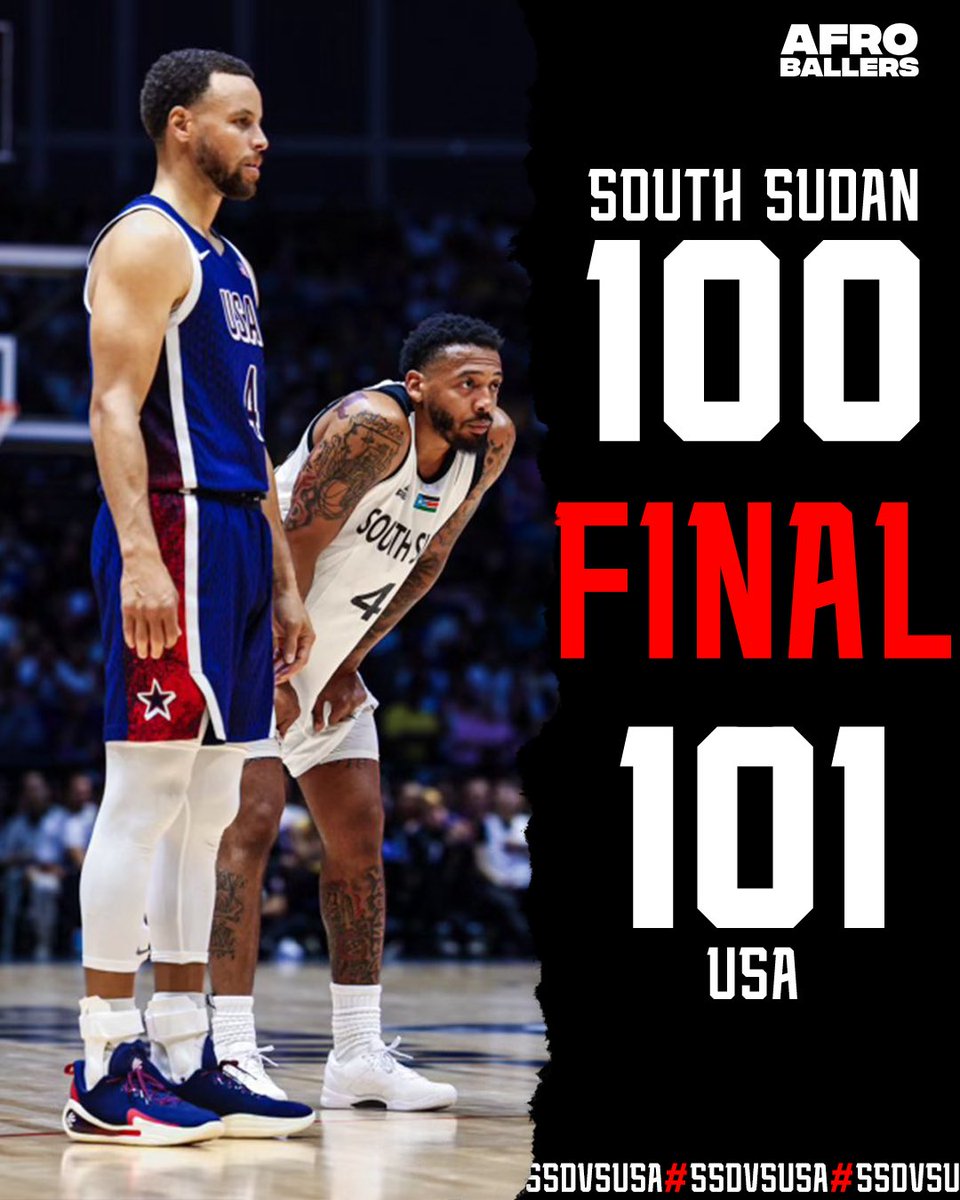 afroballers's tweet photo. That was a close one for South Sudan. 👏🏾🇸🇸 https://t.co/8ht822ABF2