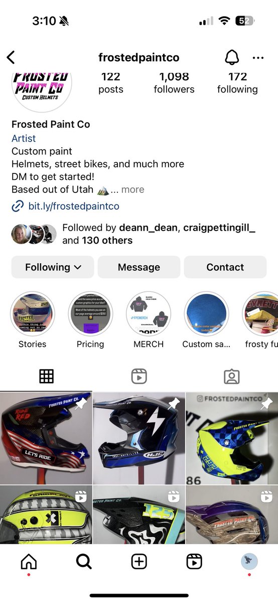 kolton_22's tweet photo. @StudioCat5 As a fellow formula helmet rider. Hit up frosted paint co for whatever design you could ever think of https://t.co/D0PZFSBU1L
