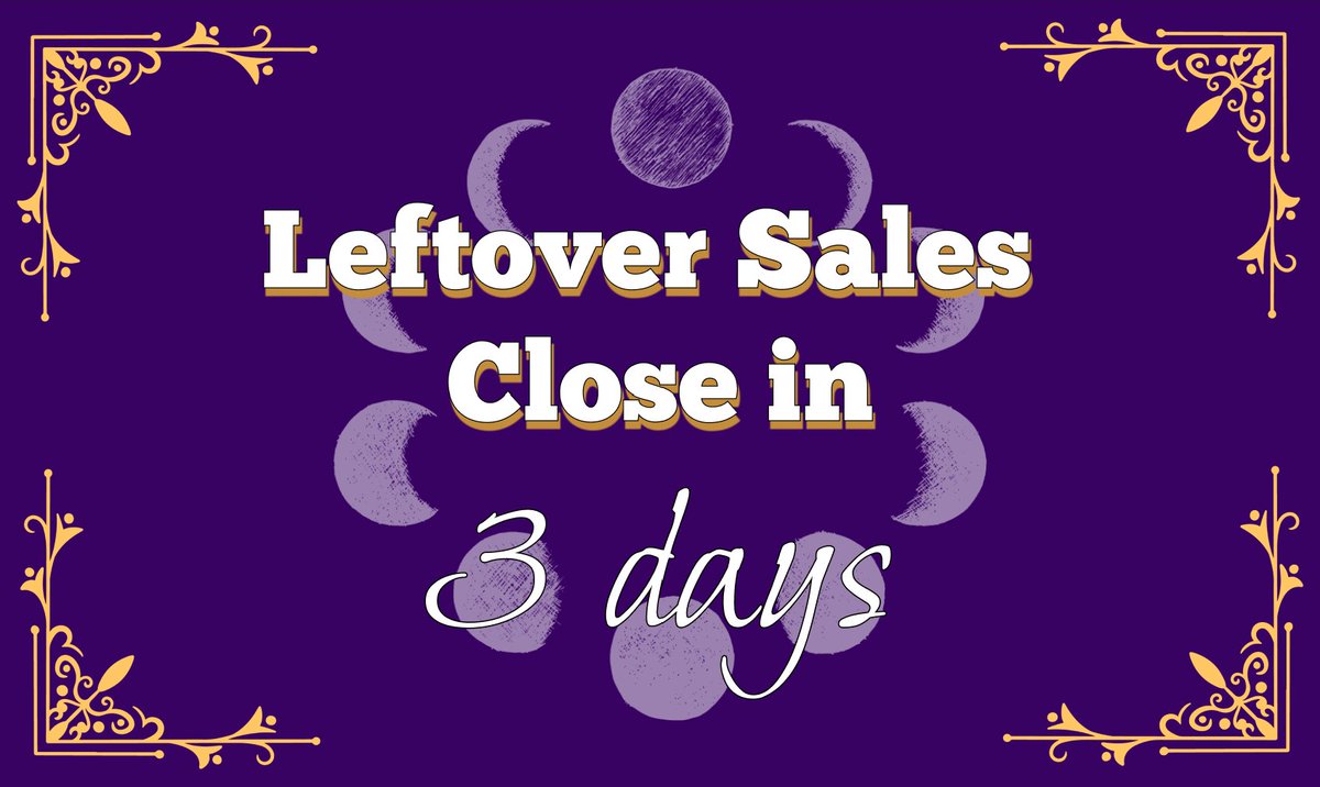 ZINEMoonKnight's tweet photo. 🌑Leftover Sales

Time is running out! Be sure to grab one of our remaining bundles! We have some pieces that have been approved by the gods! 

Leftover sales close in 3 days! https://t.co/rtgldNzr9v