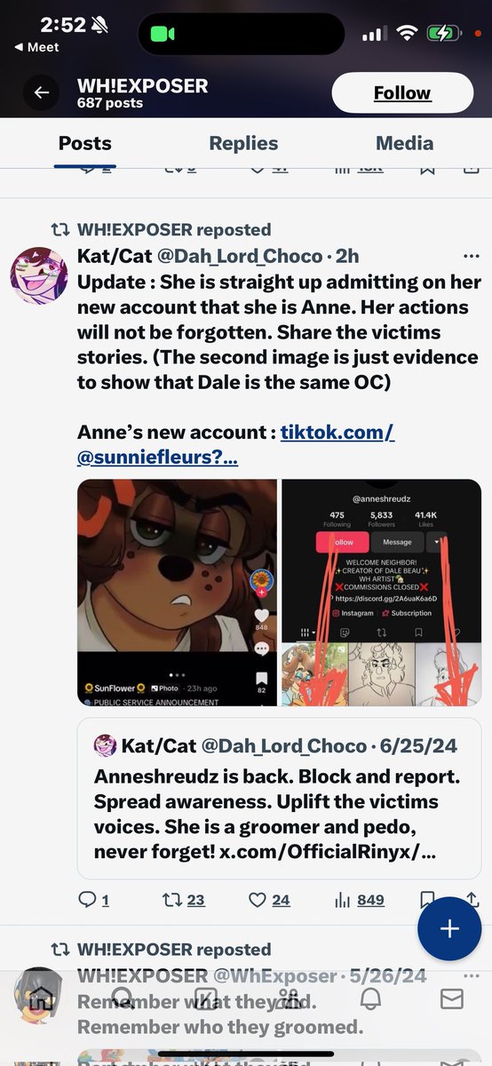 WHLiberator's tweet photo. It was obvious that she wasn't trying to hide you all even said it yourselves. Her art style was still the same &amp; again there are still no "victims". Anne never touched or solicited anyone for anything 😑 &amp; Anne still isn't talking to anyone &amp; is just making art leave her alone https://t.co/tBu95KwMwo